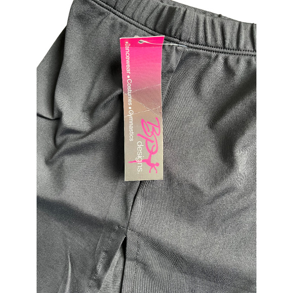 BP Designs Women's Black Mid Rise Silken Skort - Picture 4 of 5